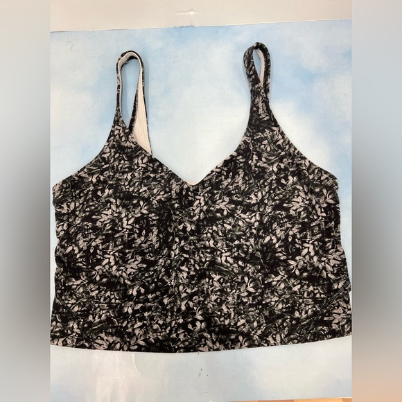 Lululemon Align Tank Top Womens Black Floral Blossom, size 10 - Picture 10 of 10